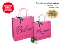 BUSTE IN CARTA BICOLOR FUXIA  